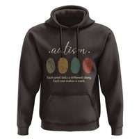 Retro Fingerprint Autism Awareness Hoodie Each Print Tells A Different Story