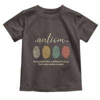 Retro Fingerprint Autism Awareness Toddler T Shirt Each Print Tells A Different Story