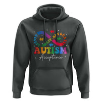 Autism Awareness Acceptance Hoodie Infinity Symbol Neurodiversity