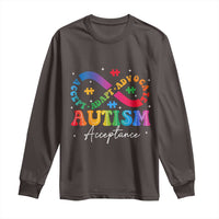 Autism Awareness Acceptance Long Sleeve Shirt Infinity Symbol Neurodiversity