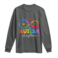 Autism Awareness Acceptance Long Sleeve Shirt Infinity Symbol Neurodiversity
