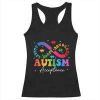 Autism Awareness Acceptance Racerback Tank Top Infinity Symbol Neurodiversity