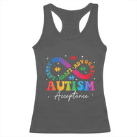 Autism Awareness Acceptance Racerback Tank Top Infinity Symbol Neurodiversity