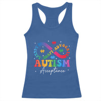 Autism Awareness Acceptance Racerback Tank Top Infinity Symbol Neurodiversity