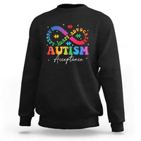 Autism Awareness Acceptance Sweatshirt Infinity Symbol Neurodiversity