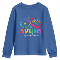 Autism Awareness Acceptance Youth Sweatshirt Infinity Symbol Neurodiversity