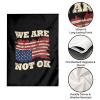 We Are Not Ok Garden Flag Upside down American USA Flag - Wonder Print Shop