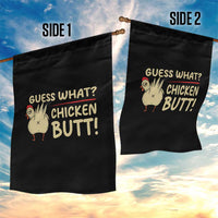 Guess What Chicken Butt Garden Flag Funny Chicken Farmer Farming - Wonder Print Shop