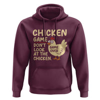 Funny Chicken Game Dont Look At The Chicken Hoodie - Wonder Print Shop