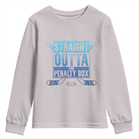 Ice Hockey Player Gift Straight Outta The Penalty Box Youth Sweatshirt