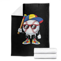Venezuela Baseball Throw Blanket Venezuelan Pride Baseball Life Style Youth Drip Baseball Boys Kid