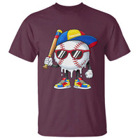 Venezuela Baseball T Shirt Venezuelan Pride Baseball Life Style Youth Drip Baseball Boys Kid