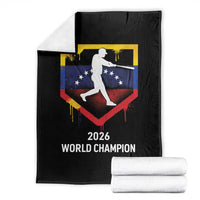 Venezuela Baseball 2026 Throw Blanket Venezuelan Flag Baseball Fan Gift