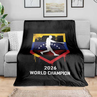 Venezuela Baseball 2026 Throw Blanket Venezuelan Flag Baseball Fan Gift