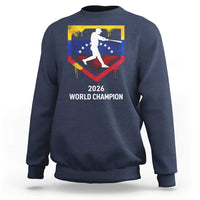 Venezuela Baseball 2026 Sweatshirt Venezuelan Flag Baseball Fan Gift