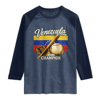 Venezuela Baseball 2026 Raglan Shirt Champions Vintage Venezuelan Flag Baseball Fan Gift