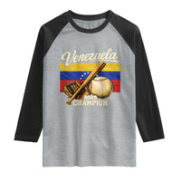 Venezuela Baseball 2026 Raglan Shirt Champions Vintage Venezuelan Flag Baseball Fan Gift