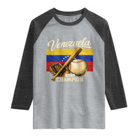 Venezuela Baseball 2026 Raglan Shirt Champions Vintage Venezuelan Flag Baseball Fan Gift