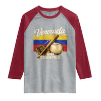 Venezuela Baseball 2026 Raglan Shirt Champions Vintage Venezuelan Flag Baseball Fan Gift