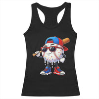 Baseball Drip Ice Cream Racerback Tank Top Youth Drip Baseball Boys Kid Red White And Blue