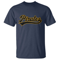 Vintage Pirates T Shirt Varsity Script Retro Sports Jersey Style Baseball Fans
