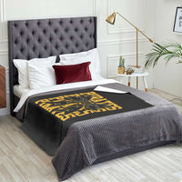 Pirates Coquette Bow Throw Blanket Retro Sports Style Pirate Skull