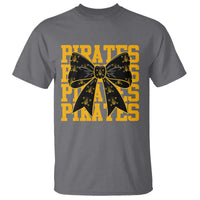 Pirates Coquette Bow T Shirt Retro Sports Style Pirate Skull
