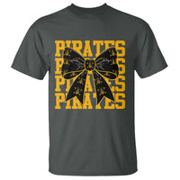 Pirates Coquette Bow T Shirt Retro Sports Style Pirate Skull