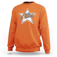 Vintage Astro Script Name Sports Style Sweatshirt Retro Baseball Fans