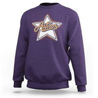 Vintage Astro Script Name Sports Style Sweatshirt Retro Baseball Fans