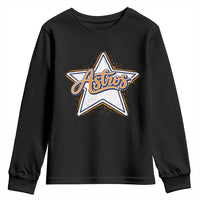 Vintage Astro Script Name Sports Style Youth Sweatshirt Retro Baseball Fans