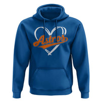 Vintage Astro Name Sports Style Hoodie Varsity Script Vintage Baseball Heart Graphic
