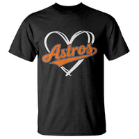 Vintage Astro Name Sports Style T Shirt Varsity Script Vintage Baseball Heart Graphic
