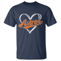 Vintage Astro Name Sports Style T Shirt Varsity Script Vintage Baseball Heart Graphic