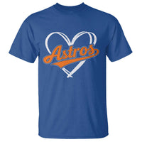 Vintage Astro Name Sports Style T Shirt Varsity Script Vintage Baseball Heart Graphic