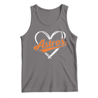 Vintage Astro Name Sports Style Tank Top Varsity Script Vintage Baseball Heart Graphic
