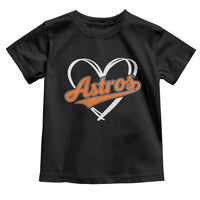 Vintage Astro Name Sports Style Toddler T Shirt Varsity Script Vintage Baseball Heart Graphic