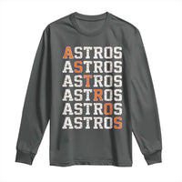 Vintage Astro Last Name Long Sleeve Shirt Retro Baseball Fans Sports Style