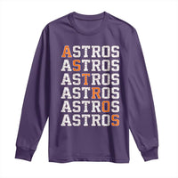 Vintage Astro Last Name Long Sleeve Shirt Retro Baseball Fans Sports Style