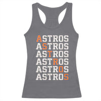 Vintage Astro Last Name Racerback Tank Top Retro Baseball Fans Sports Style