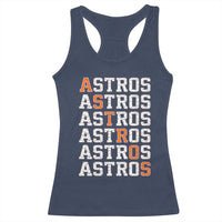 Vintage Astro Last Name Racerback Tank Top Retro Baseball Fans Sports Style
