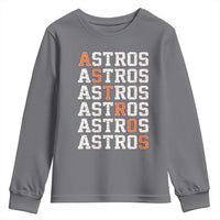 Vintage Astro Last Name Youth Sweatshirt Retro Baseball Fans Sports Style