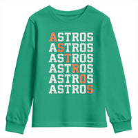 Vintage Astro Last Name Youth Sweatshirt Retro Baseball Fans Sports Style