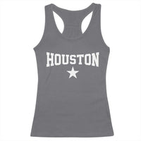 Vintage Houston Racerback Tank Top Retro Texas Throwback Athletic Sports Style 80s 90s