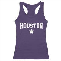 Vintage Houston Racerback Tank Top Retro Texas Throwback Athletic Sports Style 80s 90s