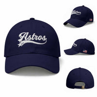 Vintage Astro Script Name Baseball Cap Texas Vintage Sports Jersey Style 80s 90s