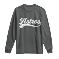 Vintage Astro Script Name Long Sleeve Shirt Texas Vintage Sports Jersey Style 80s 90s