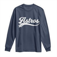 Vintage Astro Script Name Long Sleeve Shirt Texas Vintage Sports Jersey Style 80s 90s