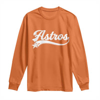 Vintage Astro Script Name Long Sleeve Shirt Texas Vintage Sports Jersey Style 80s 90s
