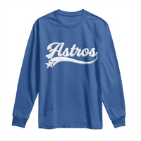 Vintage Astro Script Name Long Sleeve Shirt Texas Vintage Sports Jersey Style 80s 90s